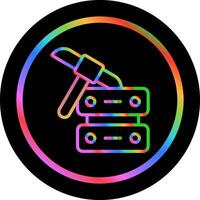 icono de vector de minería de datos