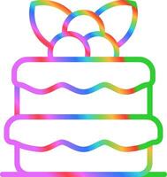 Red velvet cake Vector Icon