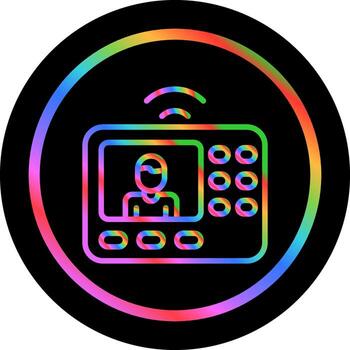 intercomunicador sistema vector icono