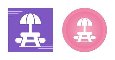 Picnic Table Vector Icon