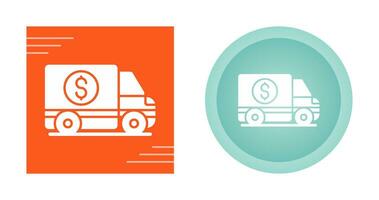 Money Truck Vector Icon