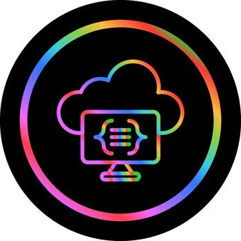 Serverless Computing Vector Icon