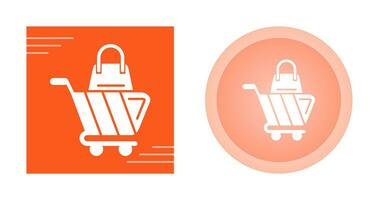 icono de vector de carrito de compras