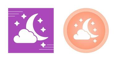 Starry Night Vector Icon