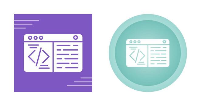 icono de vector de codificación