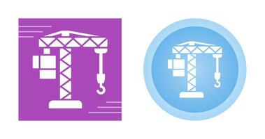 Crane Lifting Vector Icon