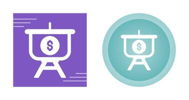 Dollar Presentation Vector Icon