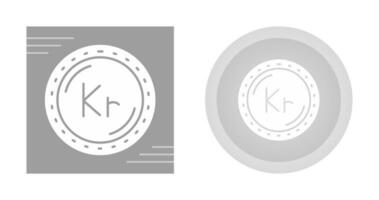 icono de vector de moneda corona