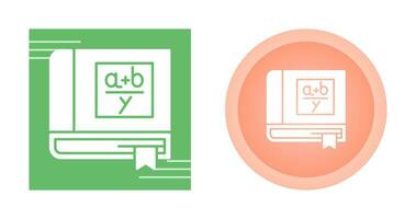 Algebra Book Vector Icon