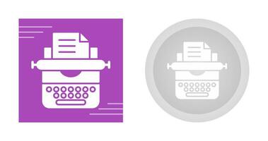 Typewriter Vector Icon