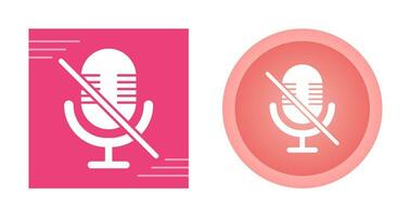 Microphone Mute Vector Icon