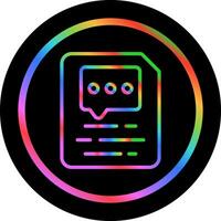 Document Insert Comment Vector Icon