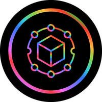 Blockchain Analytics Vector Icon