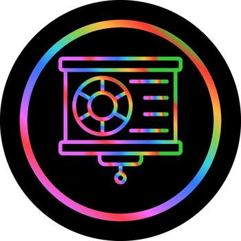 icono de vector de visualización de datos