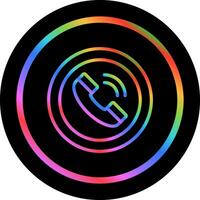 Circle Phone Vector Icon