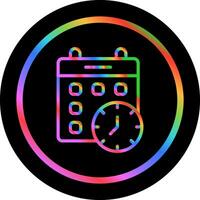 Calender Clock Vector Icon