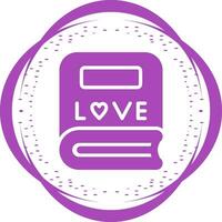 Love story book Vector Icon