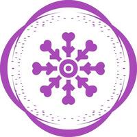 Love snowflake Vector Icon