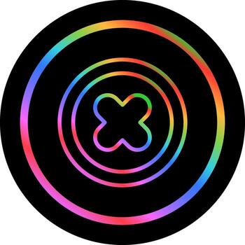 icono de vector de cruz