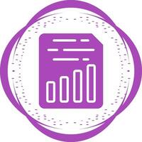 Document Insert Chart Vector Icon