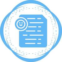 Document Insert Emoji Vector Icon