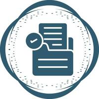 Document Check Vector Icon