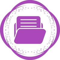Document with folder Vector Icon