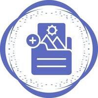 Document Insert Image Vector Icon