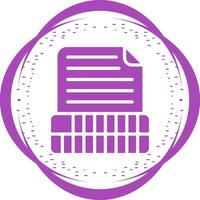 Document Insert Table Vector Icon