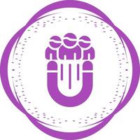 icono de vector de participación del usuario