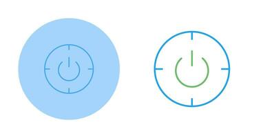 Scheduled power on and off Vector Icon