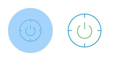icono de vector de encendido y apagado programado