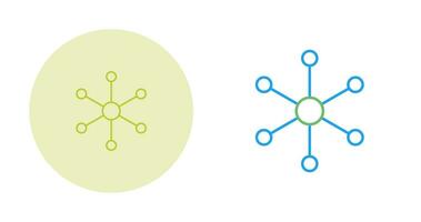 icono de vector de estructura molecular