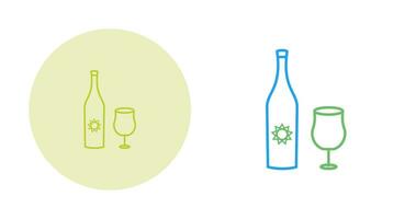 Goblet and Wine Vector Icon