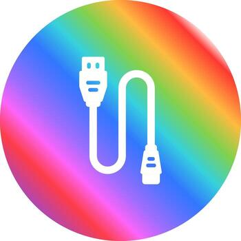 Printer Cable Vector Icon