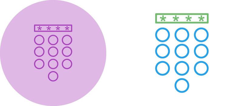 icono de vector de bloqueo de contraseña