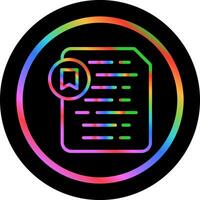 Document Insert Bookmark Vector Icon