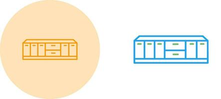 Table with Drawers Vector Icon