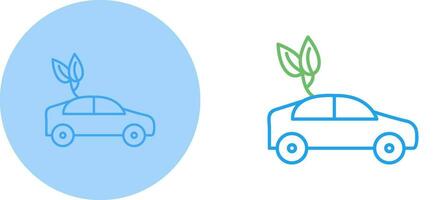 icono de vector de coche ecológico