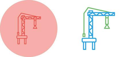 Harbor Crane Vector Icon