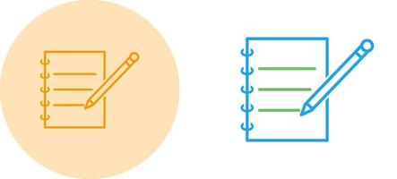 Notebook and Pen Vector Icon