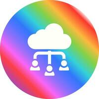 Cloud Collaboration Vector Icon