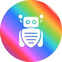 icono de vector de asistente de robot