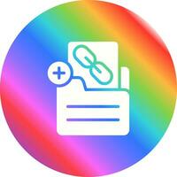 Document Insert Link Vector Icon