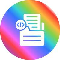 Document Insert Code Vector Icon