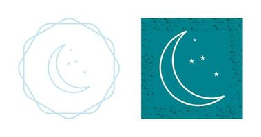 Moon and Stars Vector Icon