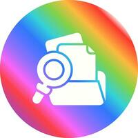 Folder with magnifying glass Vector Icon