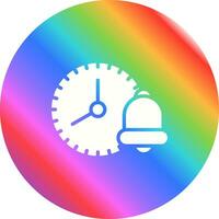 Clock with reminder bell Vector Icon
