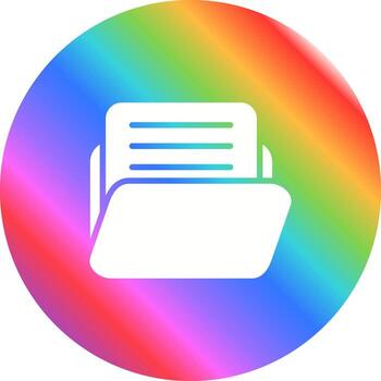Document with folder Vector Icon
