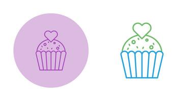 icono de vector de cupcake